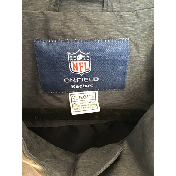 REEBOK- MENS BLUE LIGHT WEIGHT ZIP-UP CLOSURE POCKETS WINDBREAK JACKET SIZE XL - Picture 3 of 7